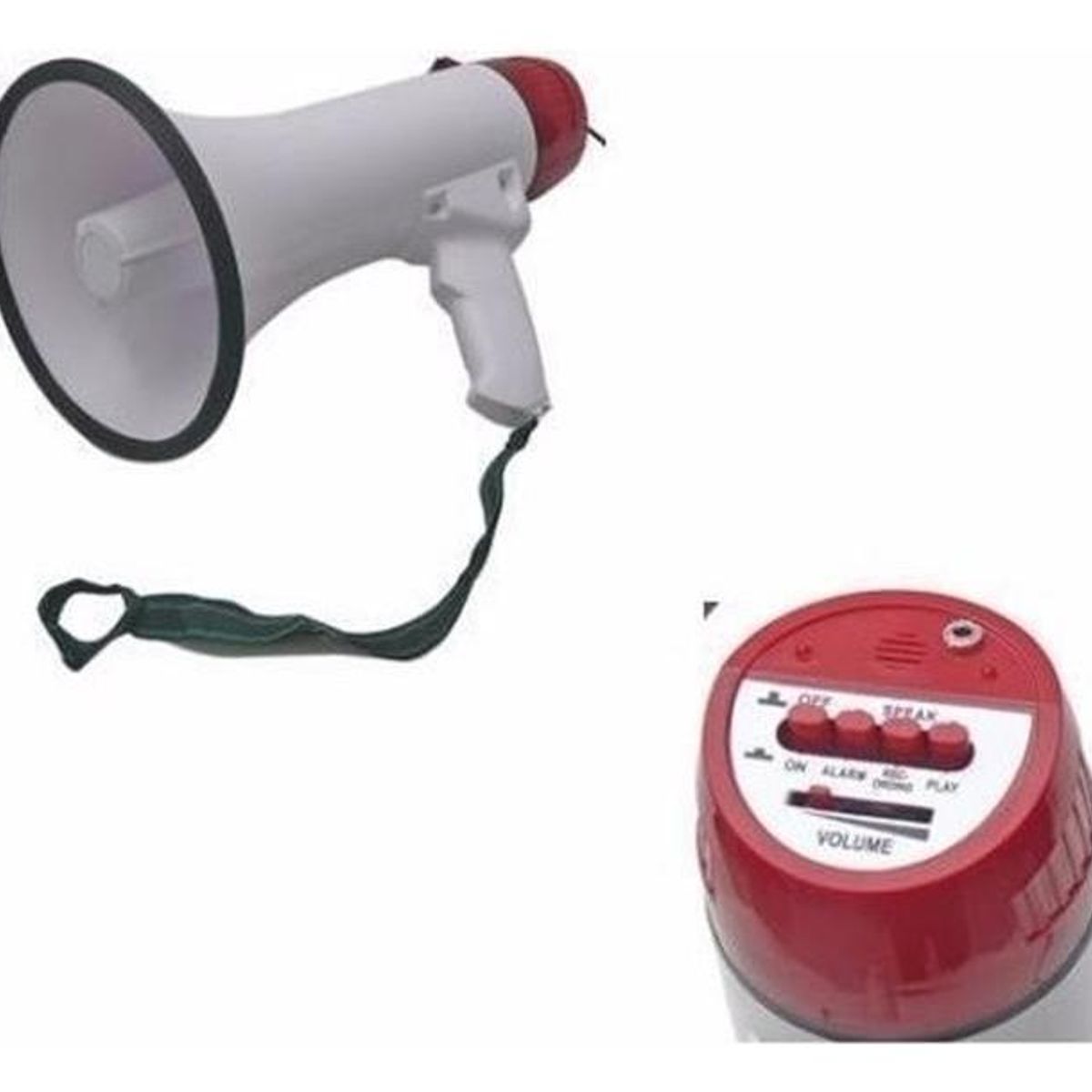 GENERICO - Megáfono Portátil con Grabador de Voz 15W