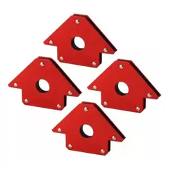 GENERICO - Set de 4 Escuadras Magnéticas de Acero para Soldadura