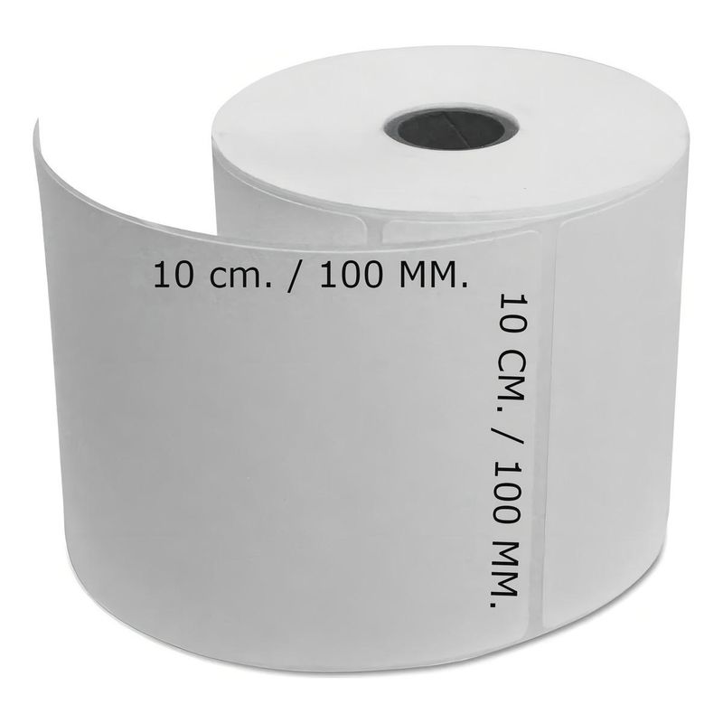 GENERICO - Rollo de 500 Etiquetas Térmicas Autoadhesivas 100x100 mm