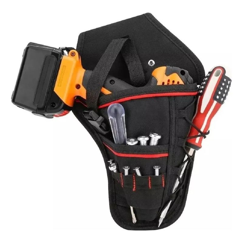 GENERICO - Bolso Porta Herramientas con Cinturón y 8 Bolsillos