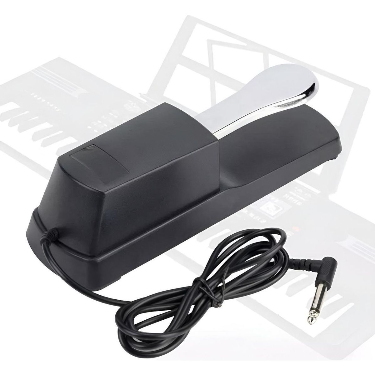 GENERICO - Pedal de Sostenido para Piano y Teclado - Diseño Compacto