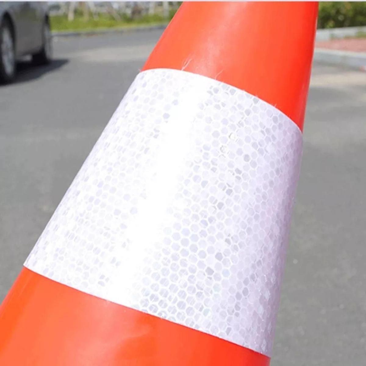 GENERICO - Cono de Tráfico Flexible Reflectante 45 cm para Seguridad