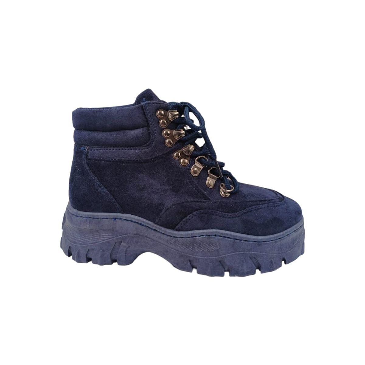 HERIEL - Botin Azul Plataforma Mujer