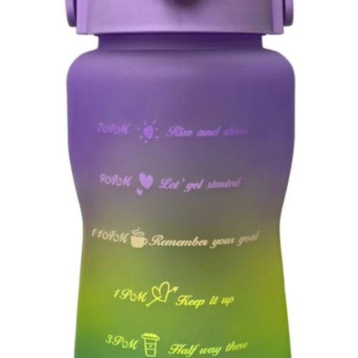 GENERICO - Botella de Agua Motivacional 2 Litros para Deportes