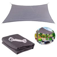 Toldo Vela Rectangular Impermeable 2x5 para Exterior