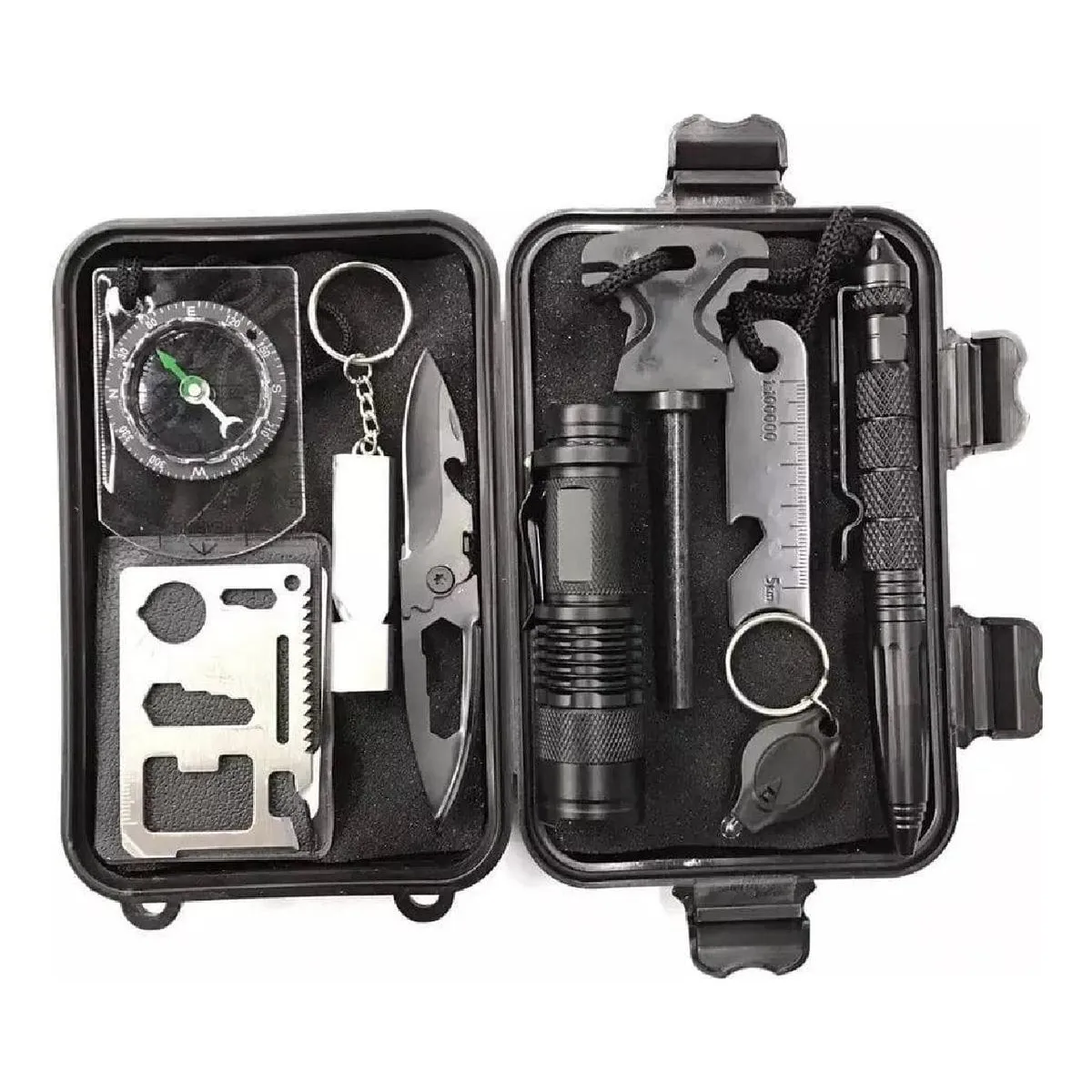 GENERICO - Kit de Supervivencia Multifuncional 9 en 1 para Outdoor