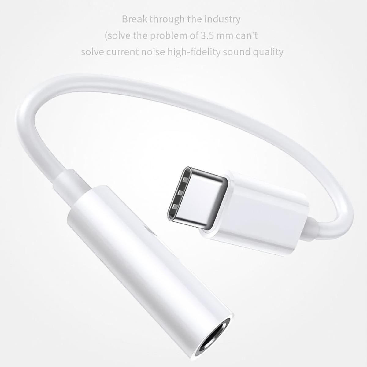 GENERICO - Adaptador Tipo C a 35mm para Conectar Audífonos