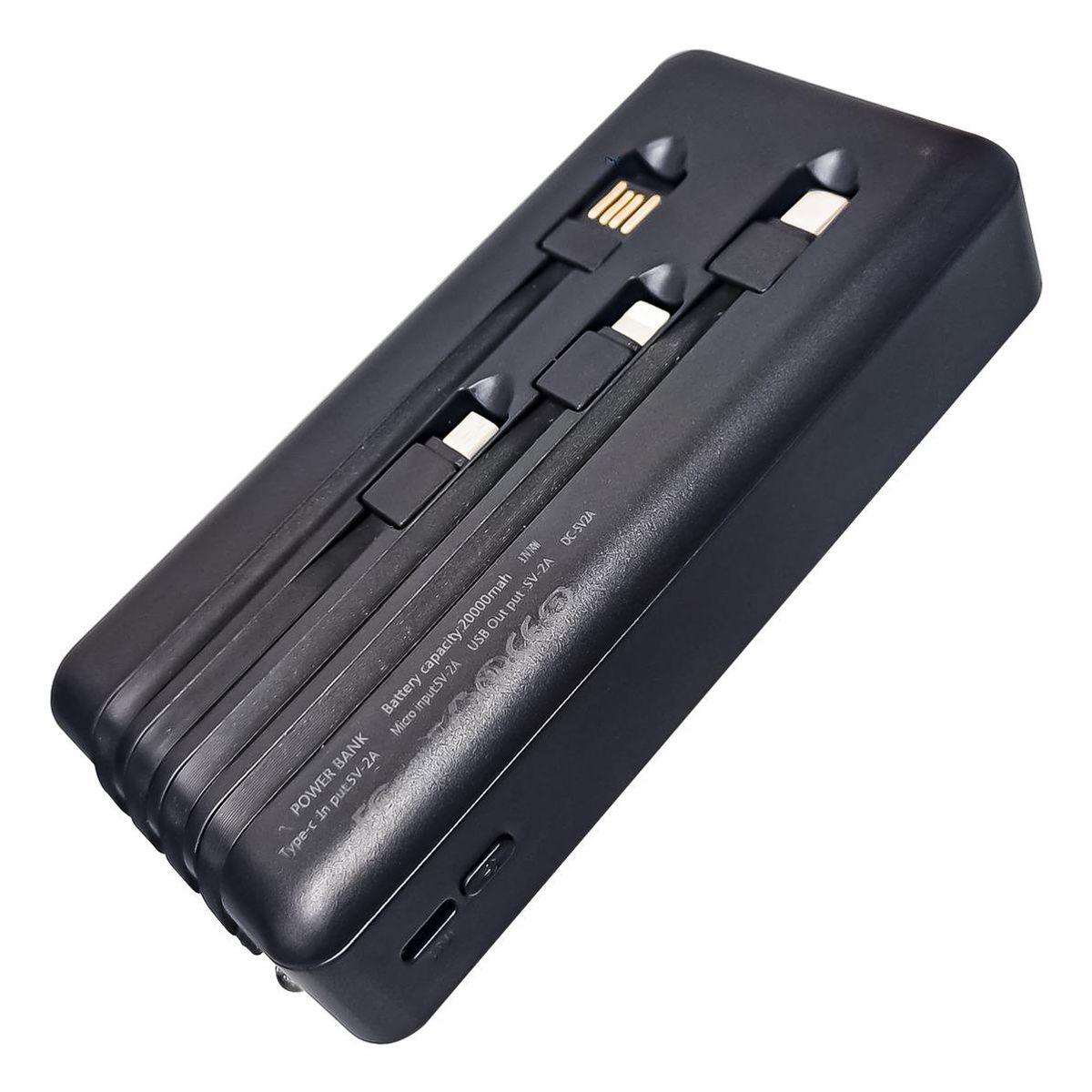 GENERICO - Powerbank 20000mAh con Carga Rápida y Múltiples Conectores