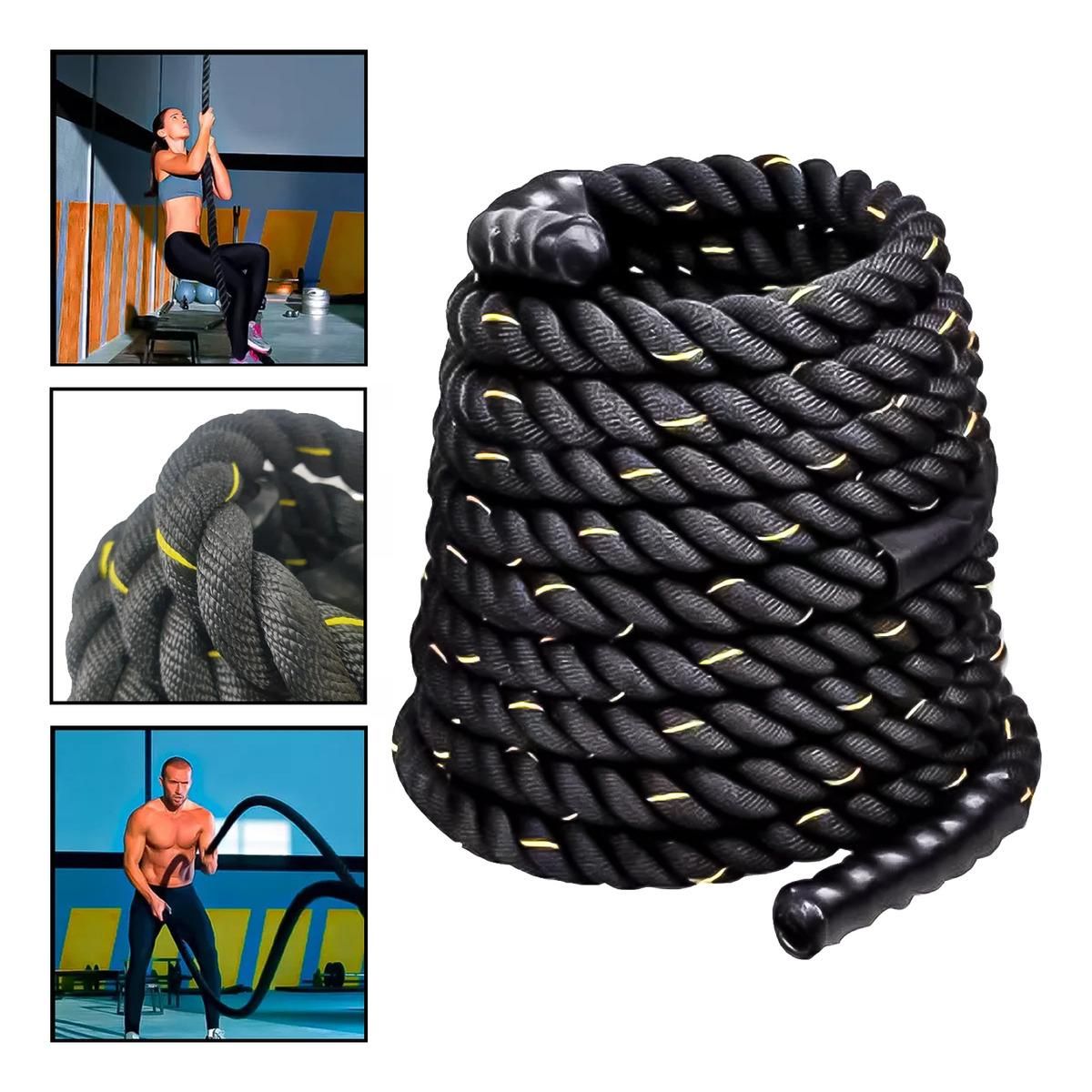 GENERICO - Cuerda de Batalla para Crossfit 9m x 38cm