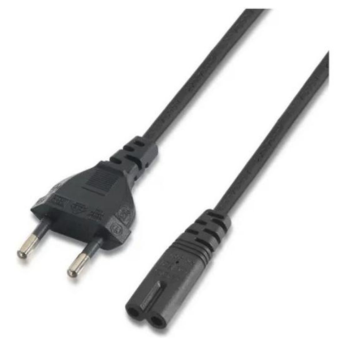 GENERICO - Cable de Poder Tipo Ocho de 1 m en Color Negro