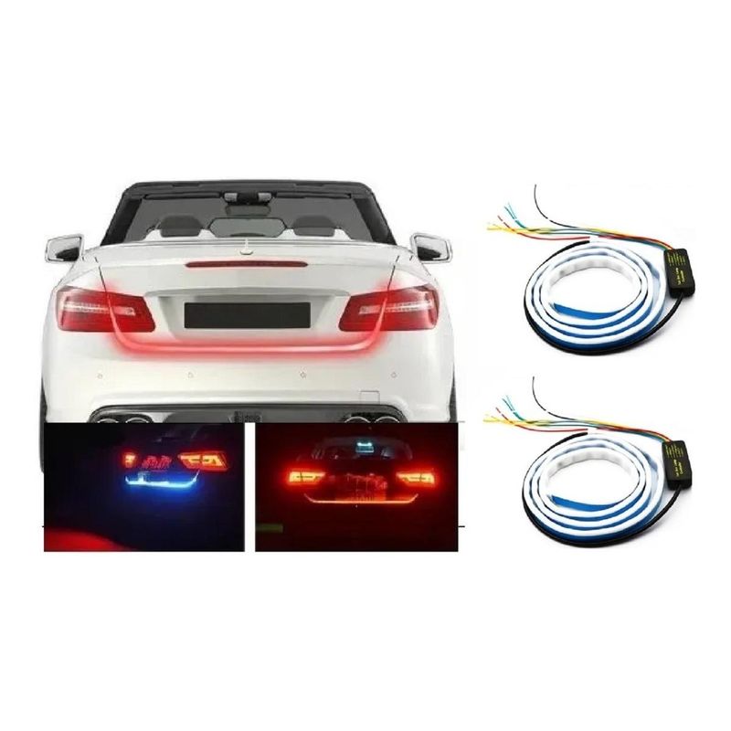 GENERICO - Tira LED Flexible Multifuncional para Automóvil 120cm