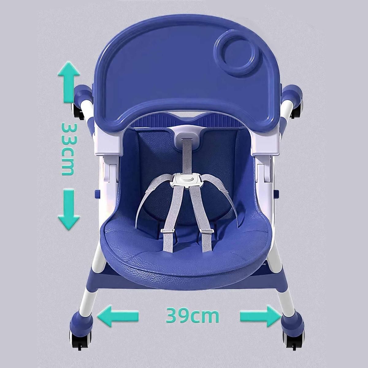 GENERICO - Silla de Comer Portátil para Bebés con Ruedas