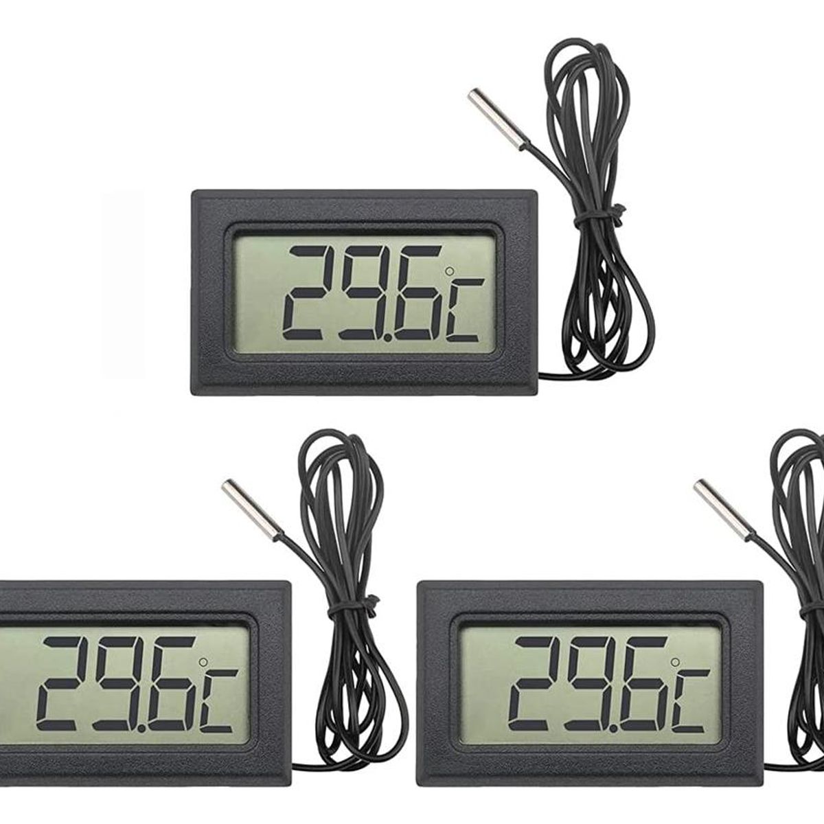 GENERICO - Termómetro Digital LCD Sonda NTC -50°C a +110°C 1m