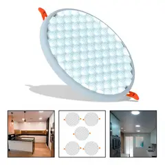 GENERICO - Pack de 5 Focos LED Embutidos Redondos 36W Luz Fría