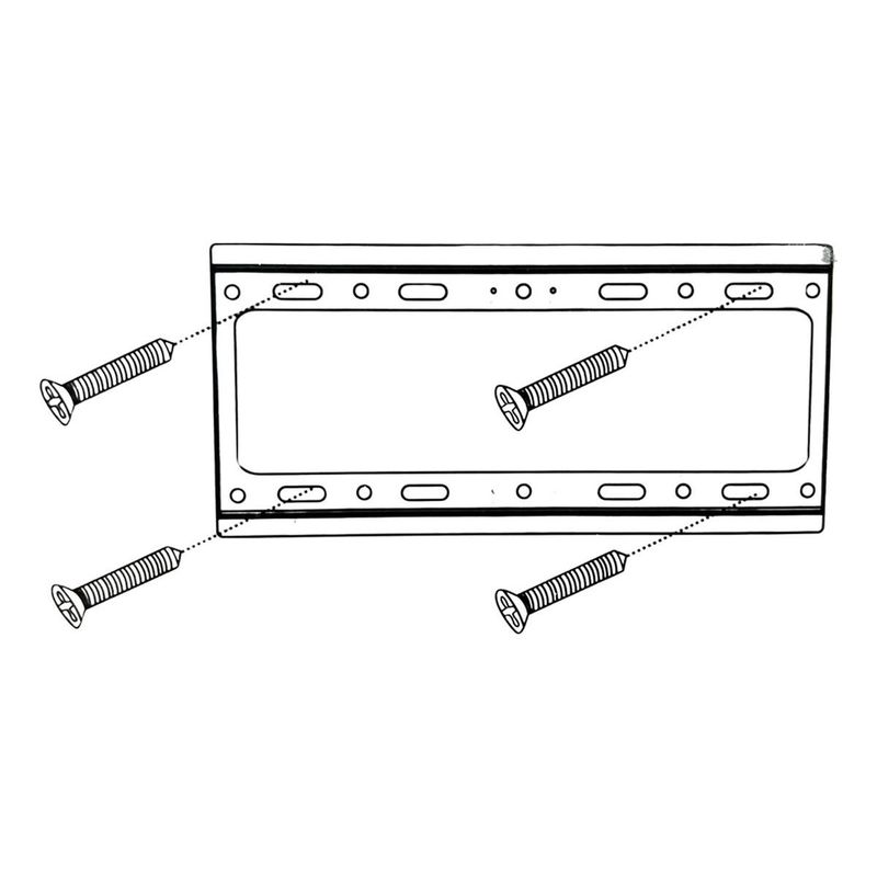 GENERICO - Soporte de Pared Universal para TV 26 a 63 Pulgadas Color Negro