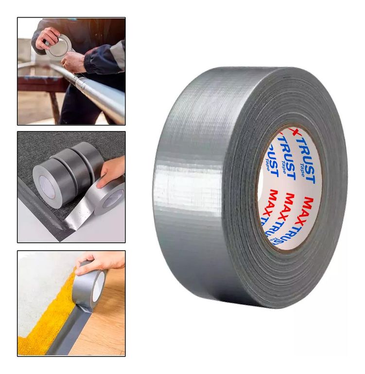 Cinta Americana (48 Mm X 50 M), Color Plateado