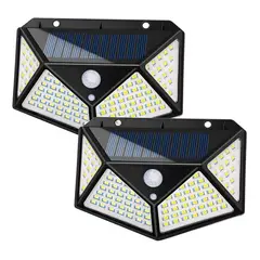 GENERICO - Aplique LED Solar Cuadrado para Exterior Color Negro