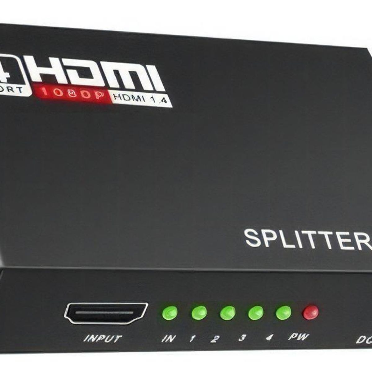 GENERICO - Splitter HDMI 1x4 4K UHD para Conectar 4 Pantallas