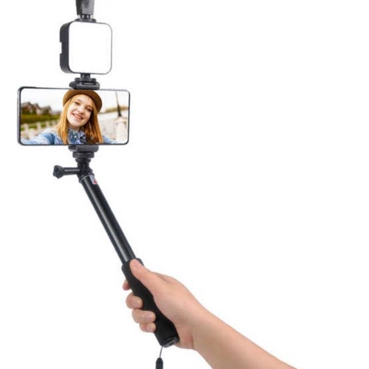 GENERICO - Kit Completo de Grabación con Micrófono y Luces LED