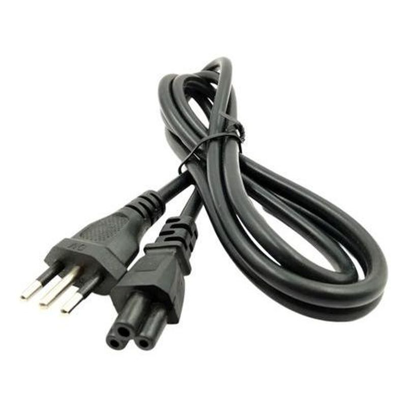 GENERICO - Cable de Poder Tipo Trebol para PC 15 m Color Negro