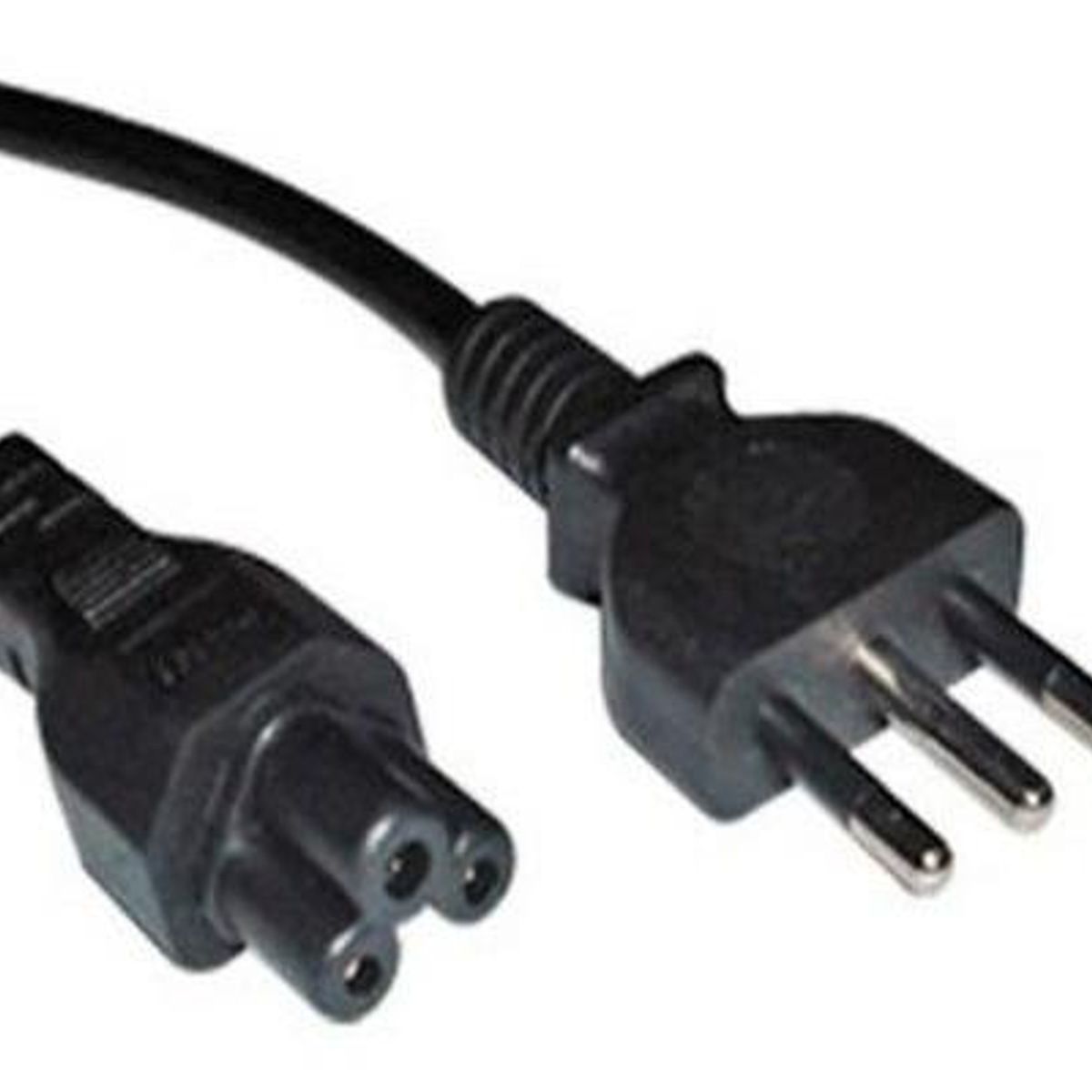 GENERICO - Cable de Poder Tipo Trebol para PC 15 m Color Negro