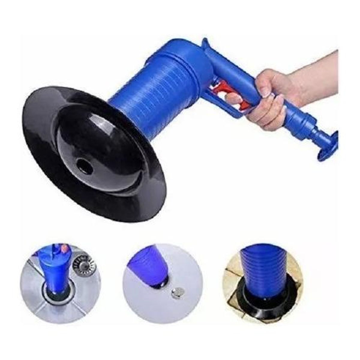 GENERICO - Sopapo de Presión Destapador para Baño y Lavamanos