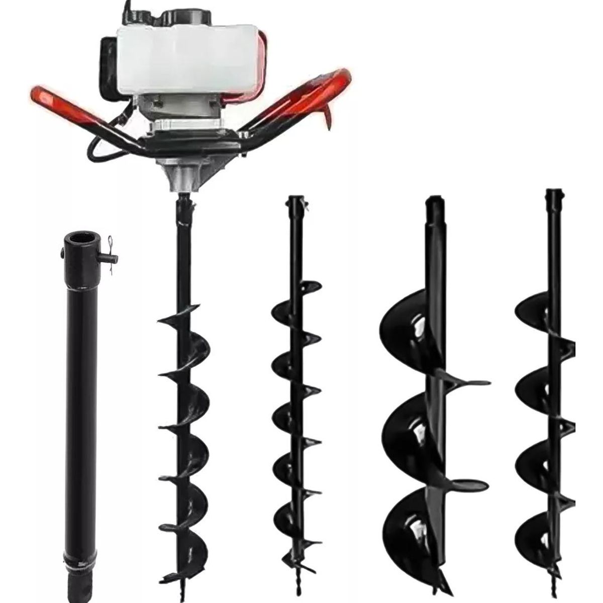 GENERICO - Ahoyador Barreno Profesional 63cc con 3 Brocas y Extensor