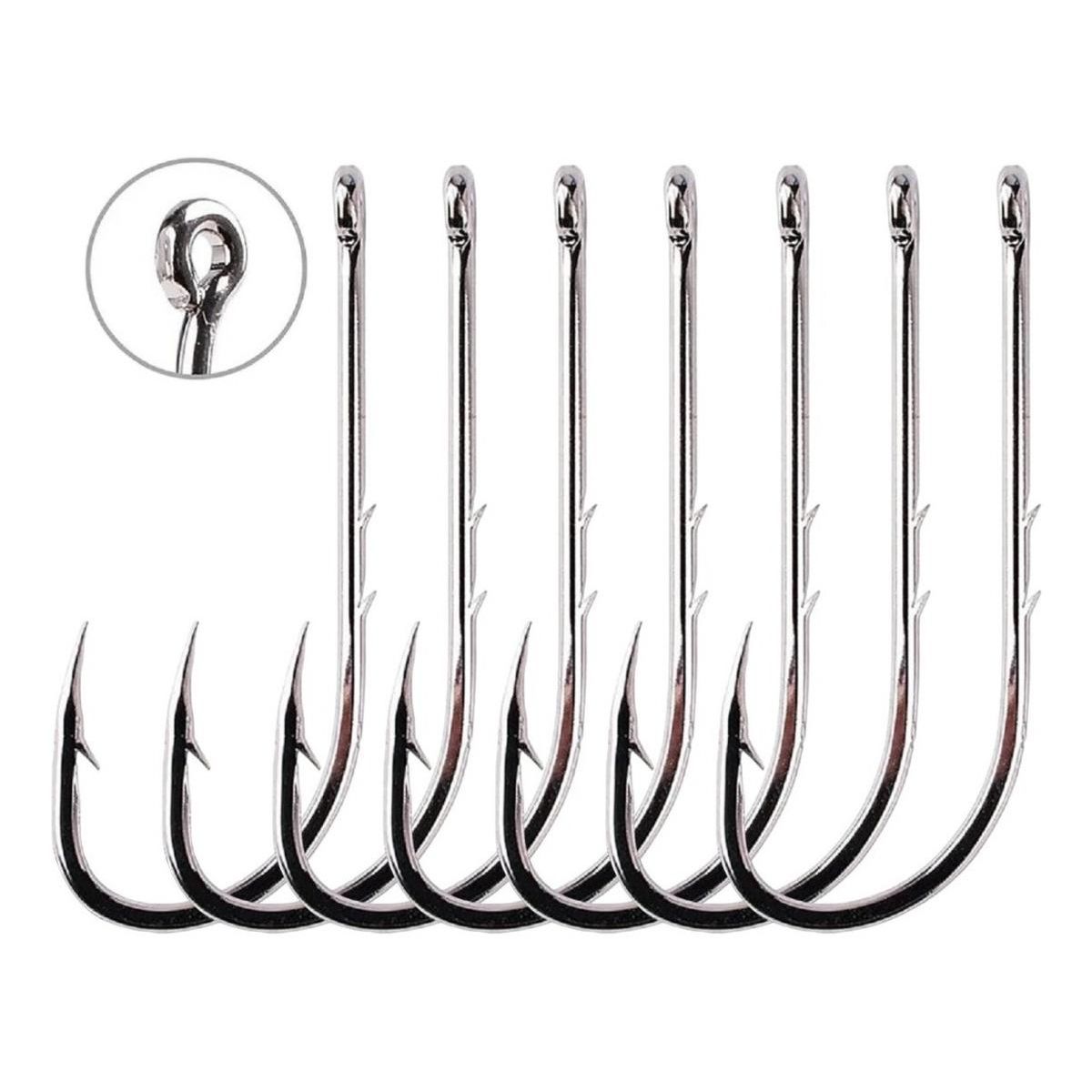 GENERICO - Set de 7 Anzuelos de Pesca de Acero Inoxidable 4