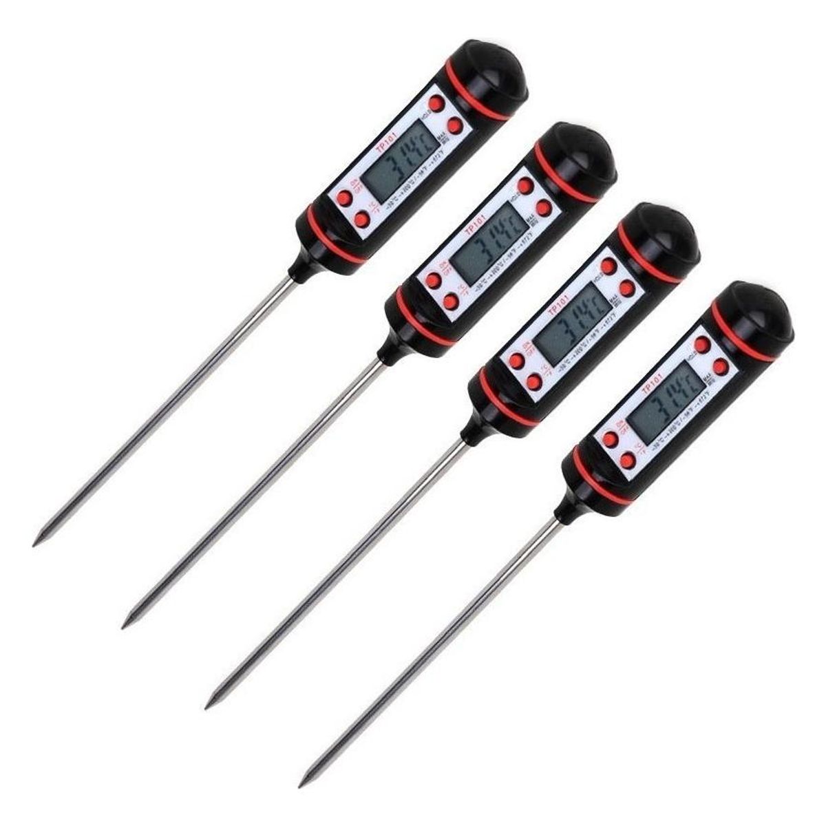 GENERICO - Termómetro Digital Preciso para Alimentos - Pack de 4