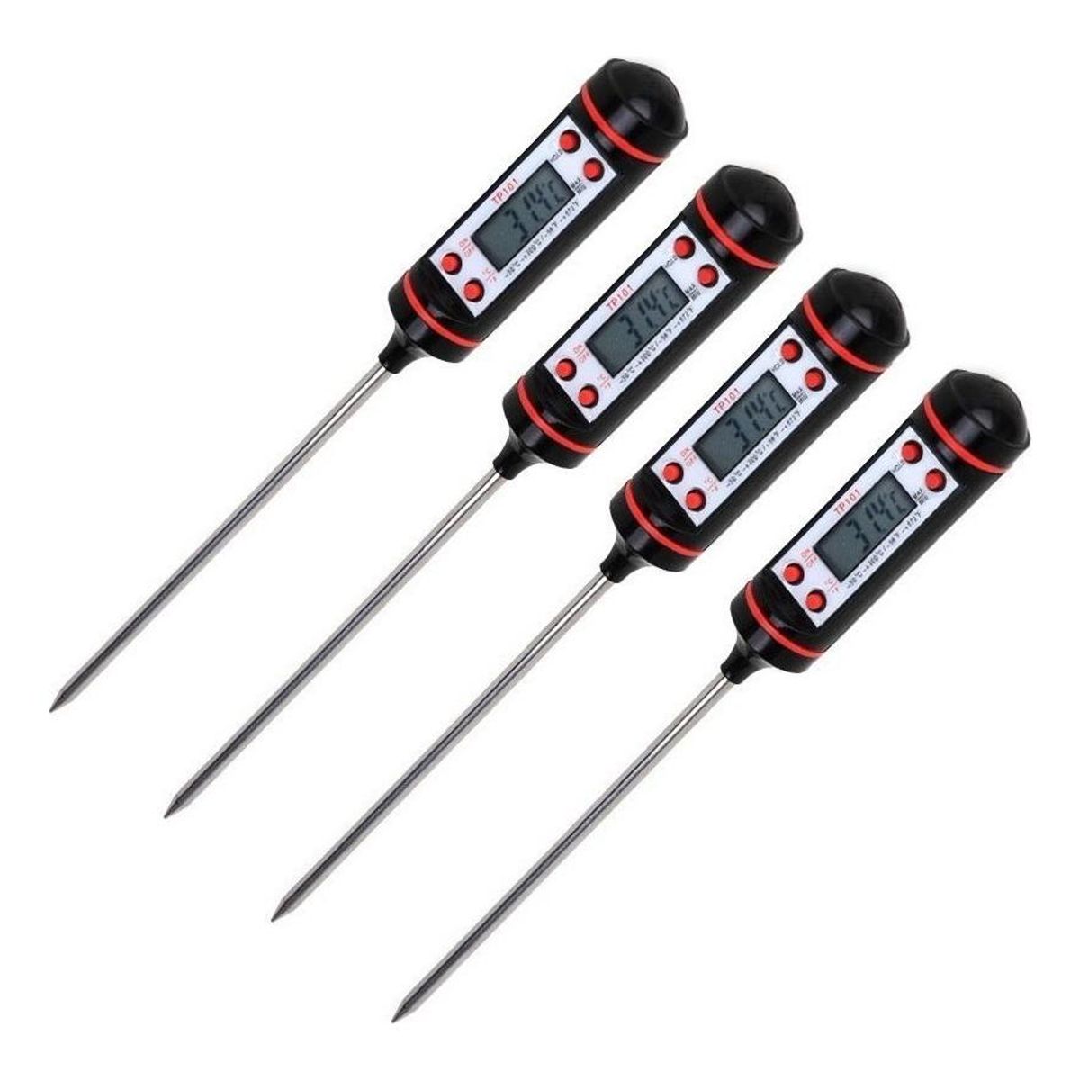 GENERICO - Termómetro Digital Preciso para Alimentos - Pack de 4