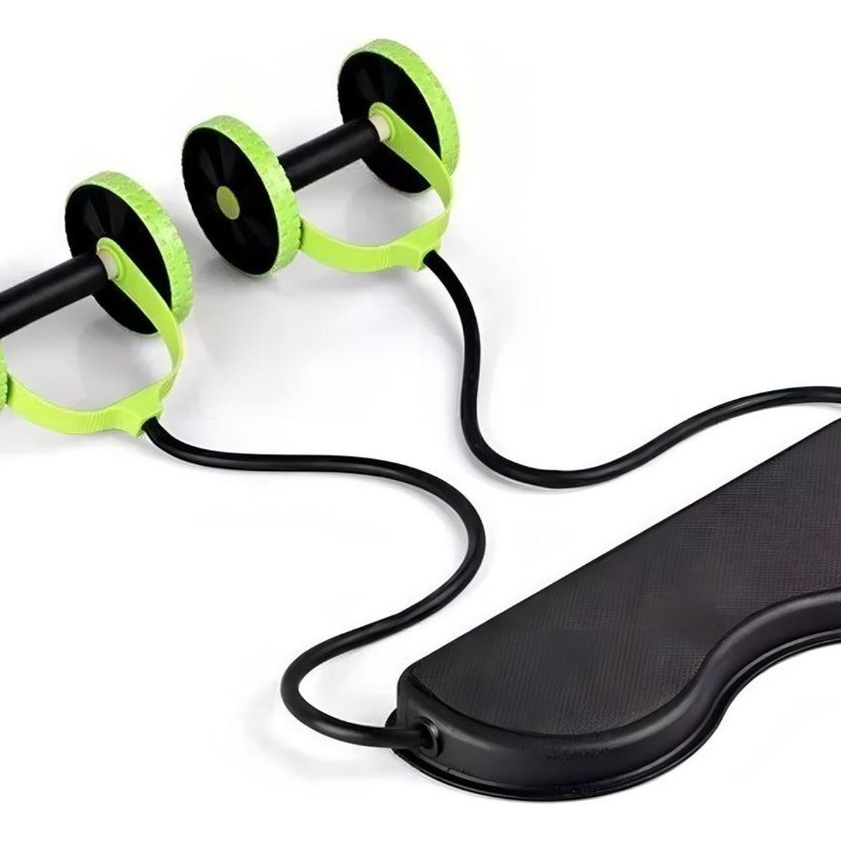 GENERICO - Rueda Abdominal con Bandas Elásticas para Ejercicios