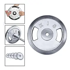 GENERICO - Disco Preolímpico Cromado de 10kg con Agarres