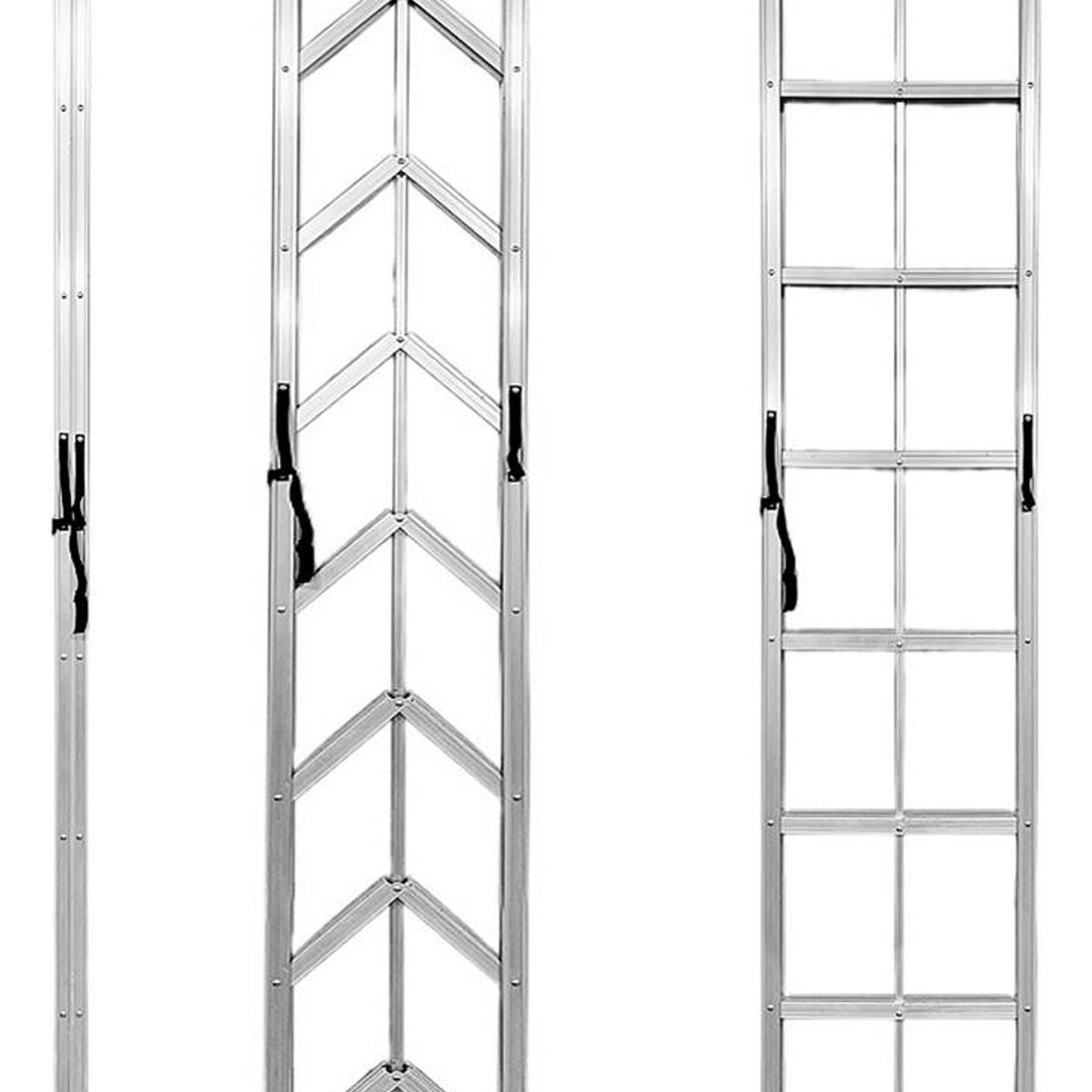 GENERICO - Escalera Plegable de Tijera Aluminio 8 Peldaños 27m