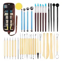 GENERICO - Juego de 36 Herramientas para Escultura de Cerámica
