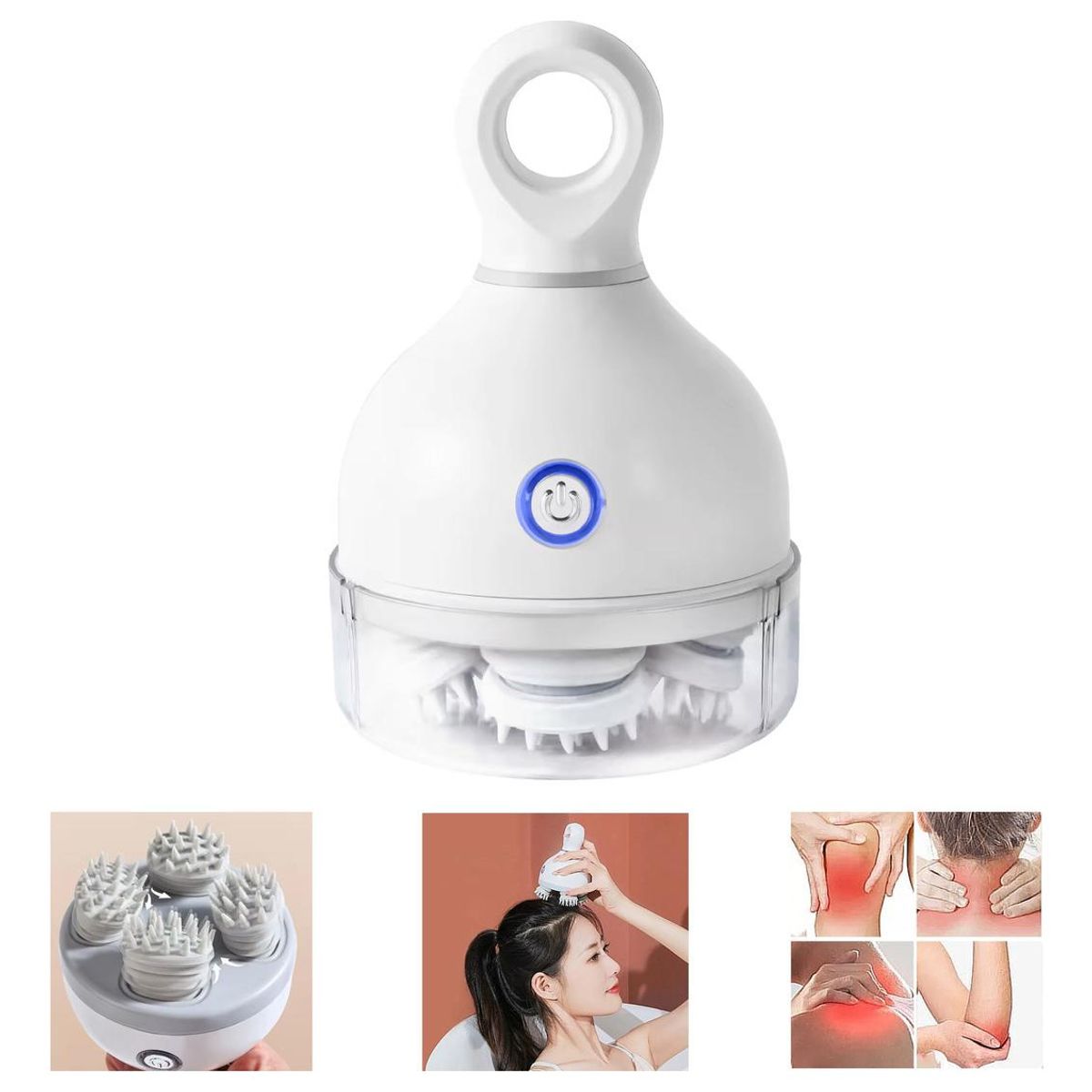 GENERICO - Masajeador Inteligente Antiestrés para Cabeza y Cuello USB