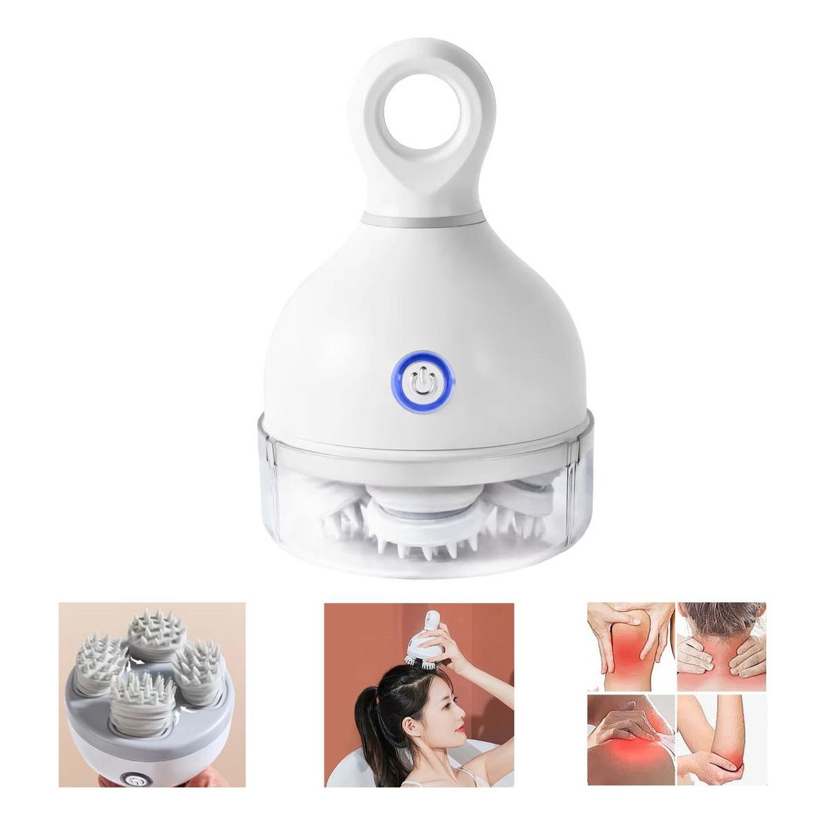 GENERICO - Masajeador Inteligente Antiestrés para Cabeza y Cuello USB