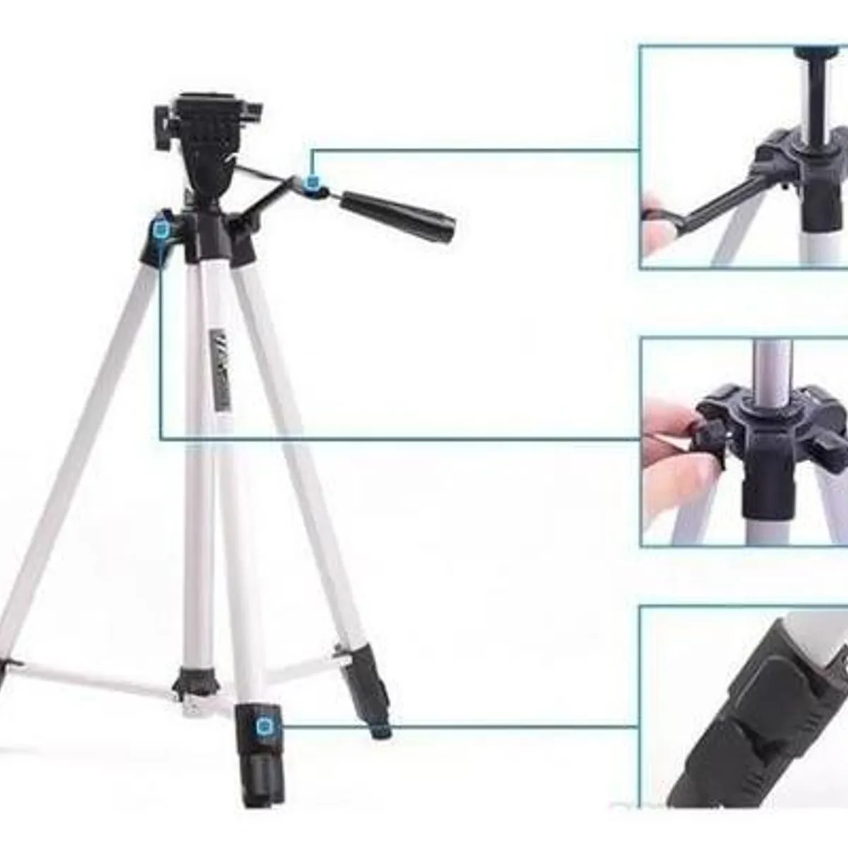 GENERICO - Trípode Profesional para Cámaras y Celulares 135 cm