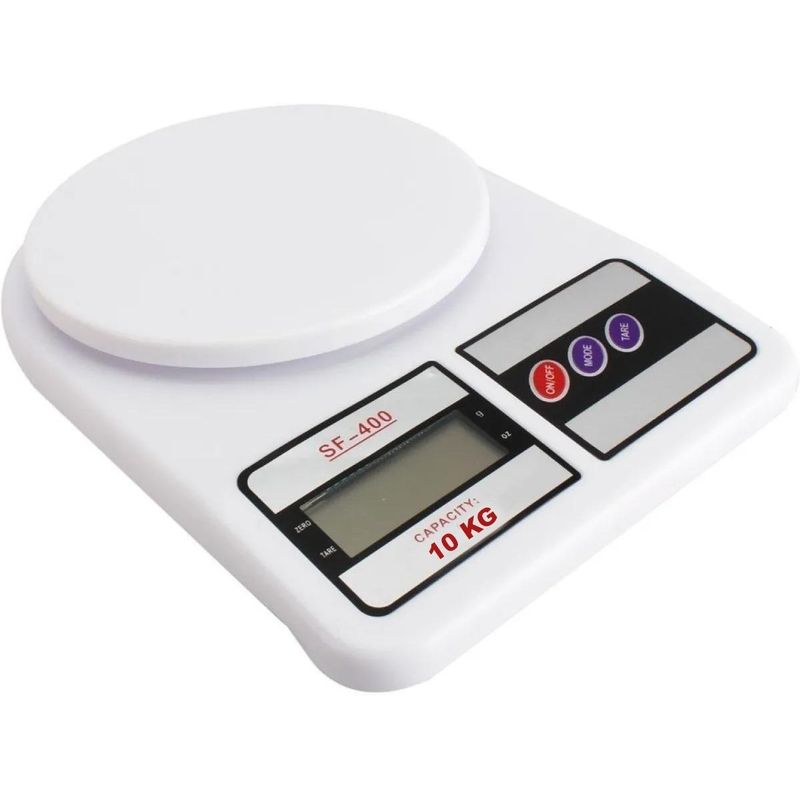 GENERICO - Balanza Digital de Cocina para Alimentos Blanco 10 kg