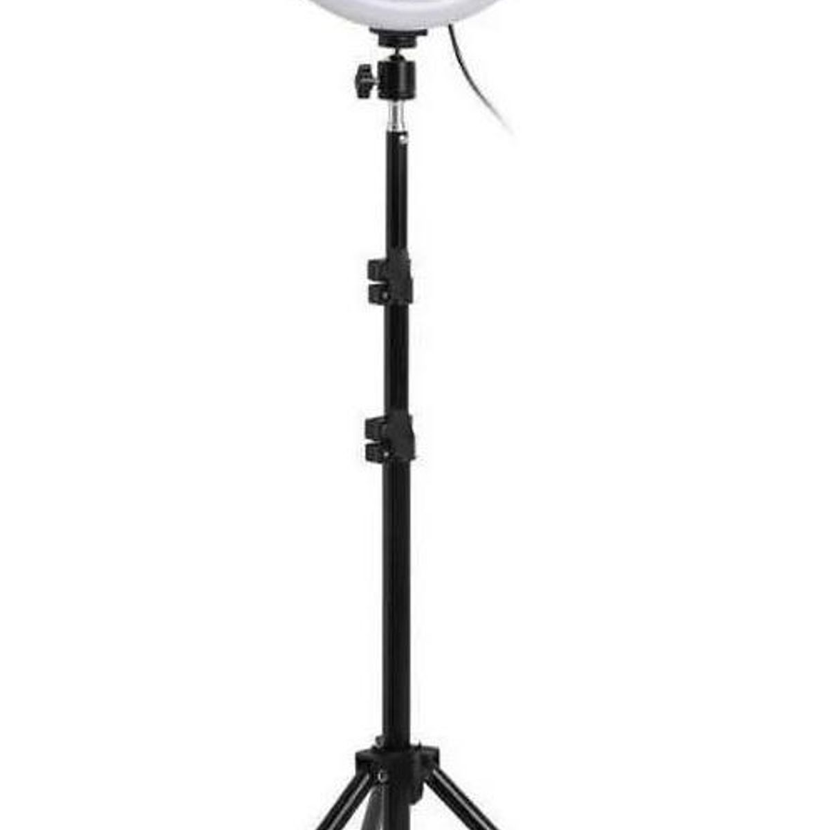 GENERICO - Aro de Luz LED de 26 cm con Trípode Ajustable - Color Negro