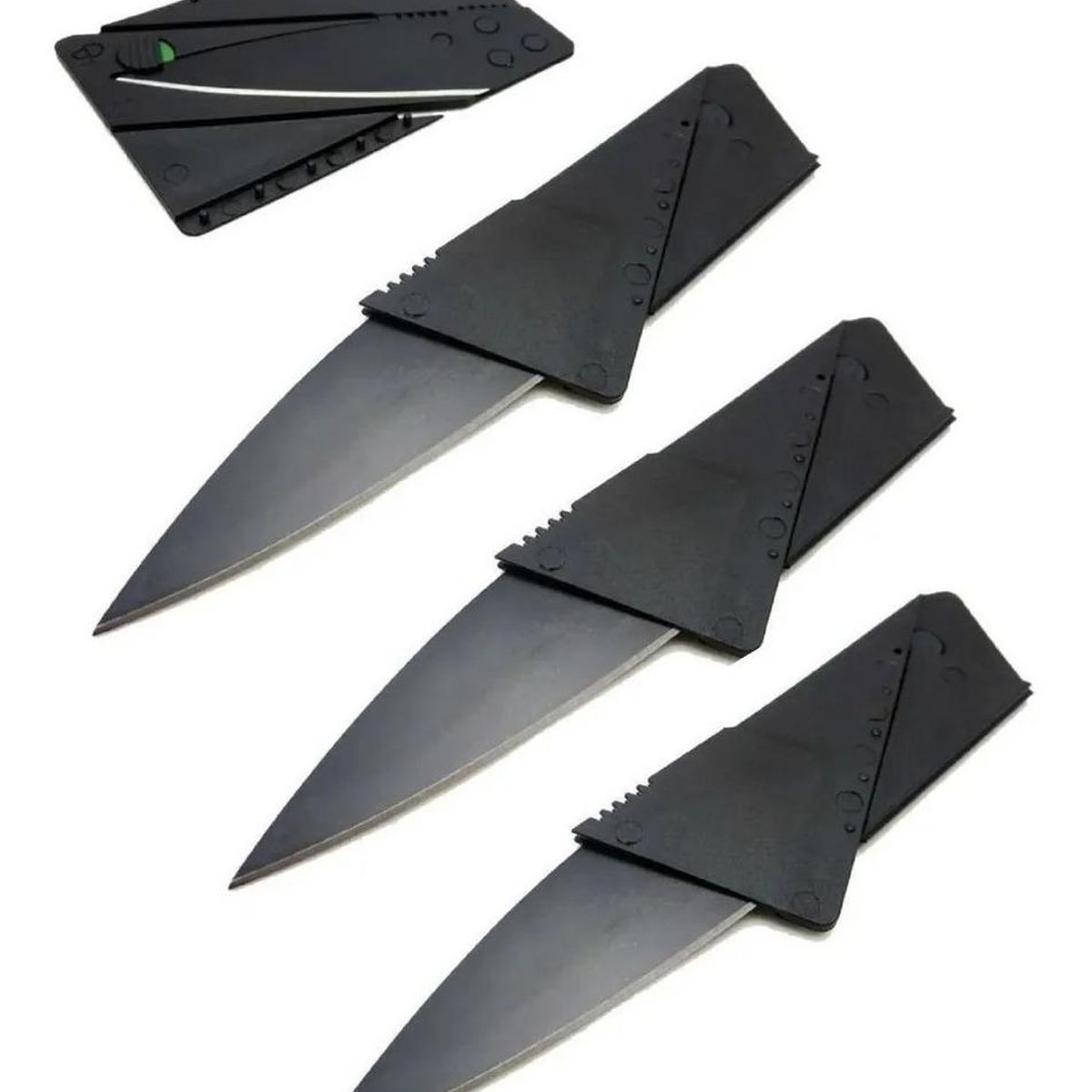 GENERICO - Cuchillo Tarjeta Plegable para Camping y Emergencias