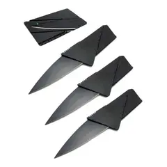 GENERICO - Cuchillo Tarjeta Plegable para Camping y Emergencias