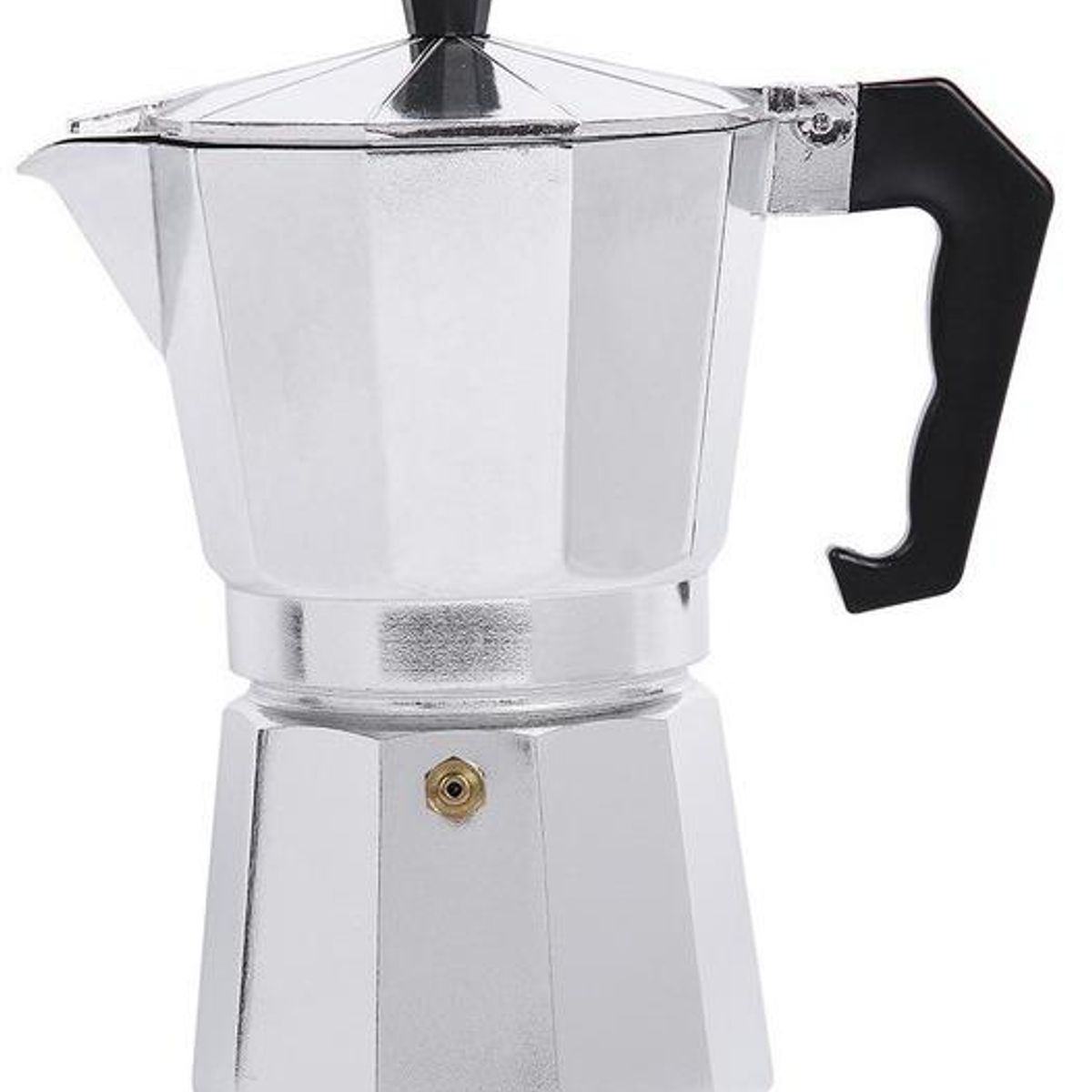 GENERICO - Cafetera Italiana de Aluminio y Molinillo de Café 6 Tazas