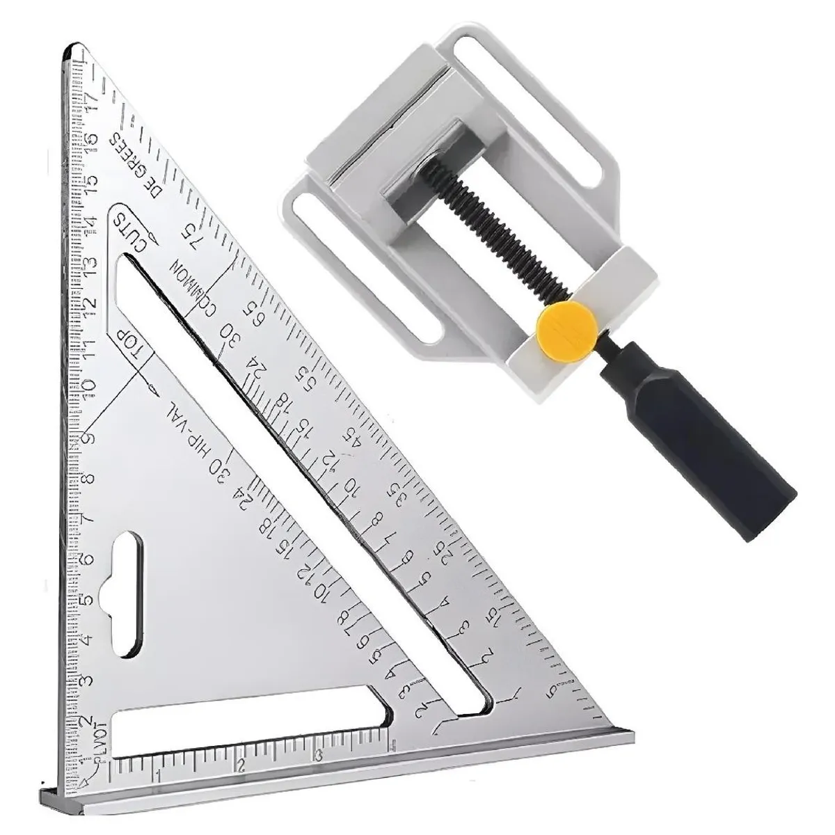 GENERICO - Mini Taladro de Banco y Escuadra Combinada para Bricolaje