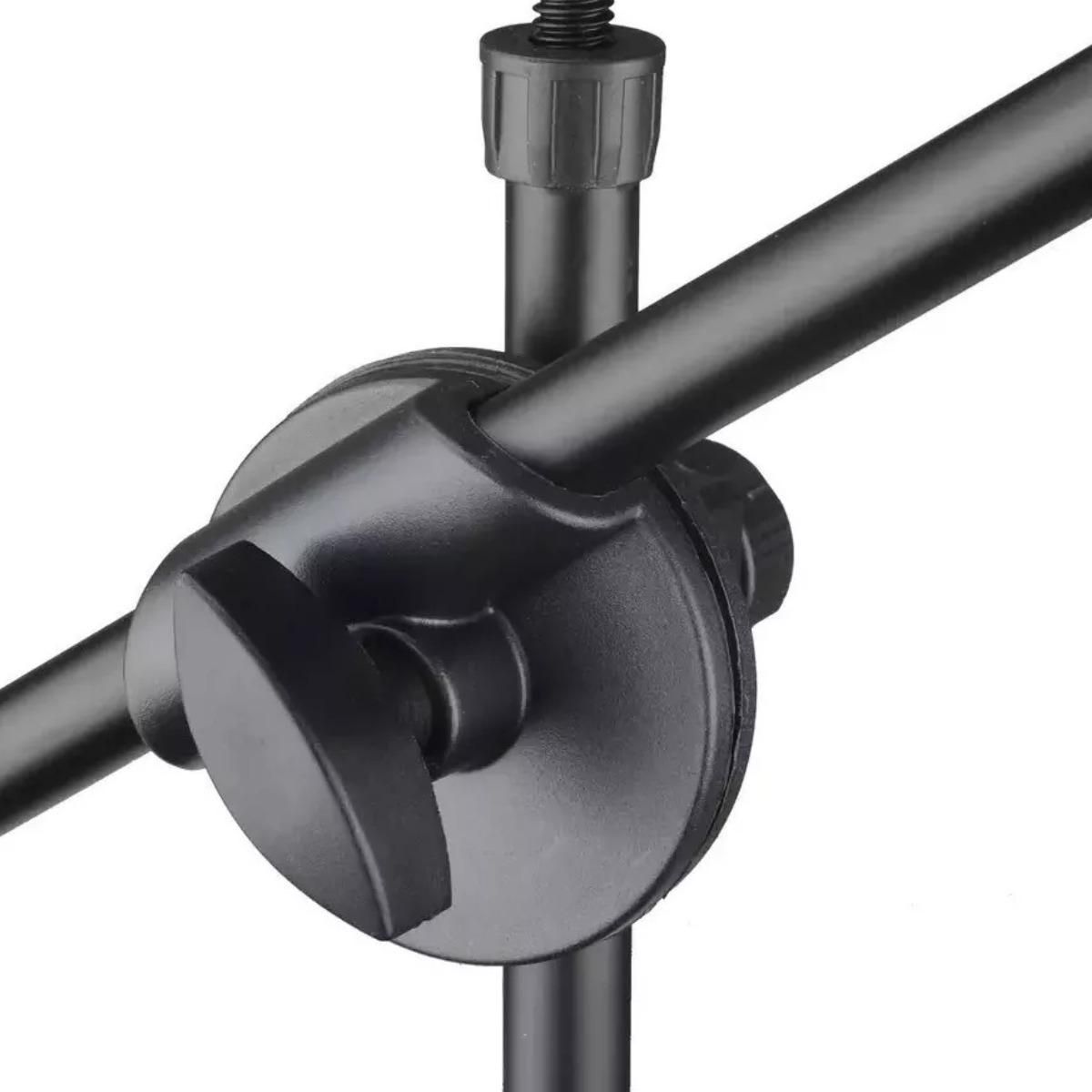 GENERICO - Soporte Pedestal de Micrófono Ajustable con Boom Metálico