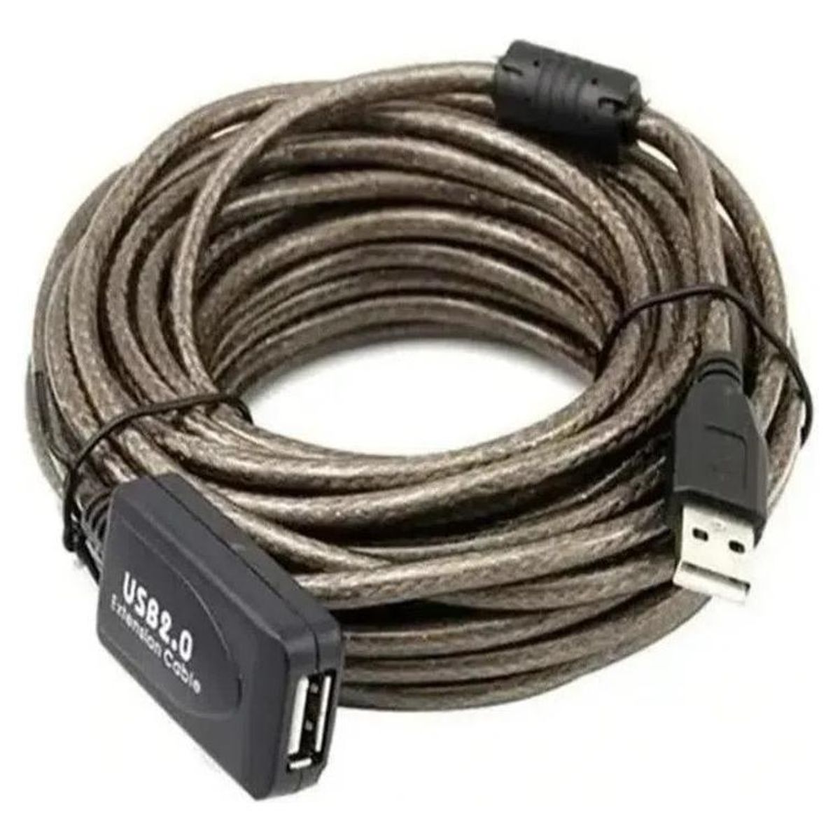 GENERICO - Cable USB 20 de Extensión Activo 5 Metros Marrón Oscuro