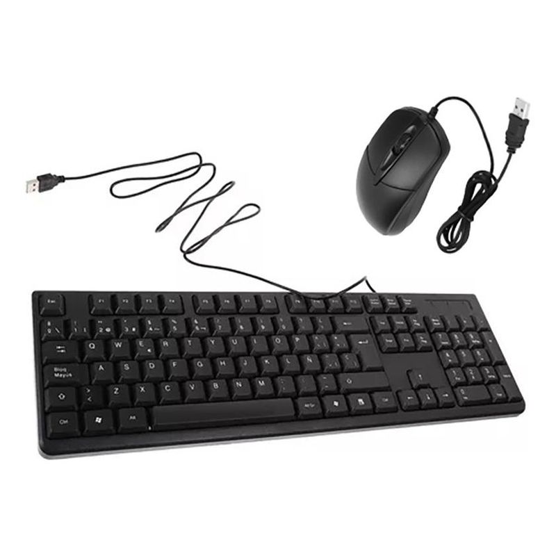 GENERICO - Teclado y Mouse Alámbrico H-8810 Negro para Gaming