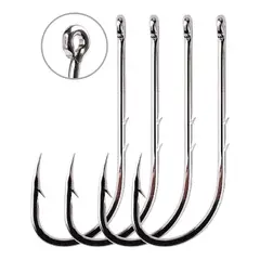 GENERICO - Kit de Anzuelos de Pesca de Acero de Alto Carbono - Set de 4