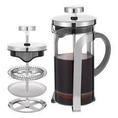 GENERICO - Prensa Francesa Cromada 350ml para Café y Té