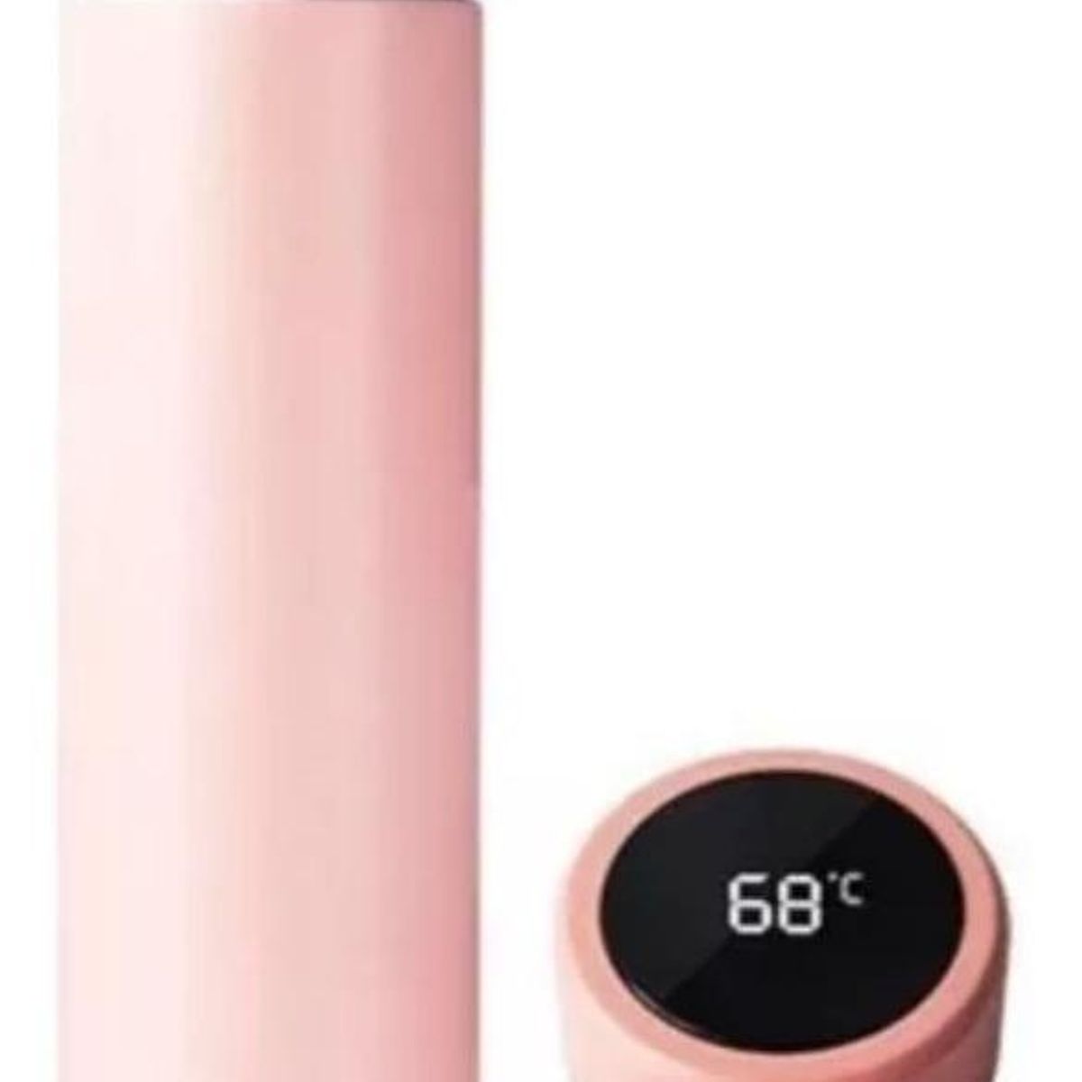 GENERICO - Termo Inteligente Rosa con Sensor de Temperatura Digital