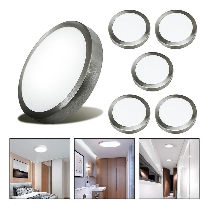 GENERICO - Foco LED Plafón Redondo 24W Frío 6500K Diseño Compacto